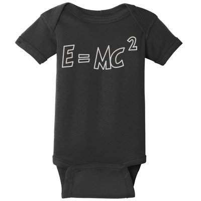 Albert Einstein E=MC2 Equation Baby Bodysuit