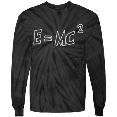 Albert Einstein E=MC2 Equation Tie-Dye Long Sleeve Shirt