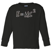 Albert Einstein E=MC2 Equation Toddler Long Sleeve Shirt