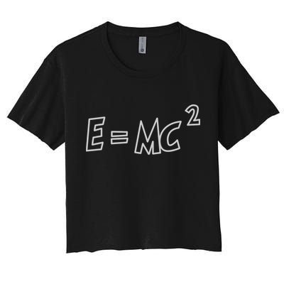 Albert Einstein E=MC2 Equation Crop Top