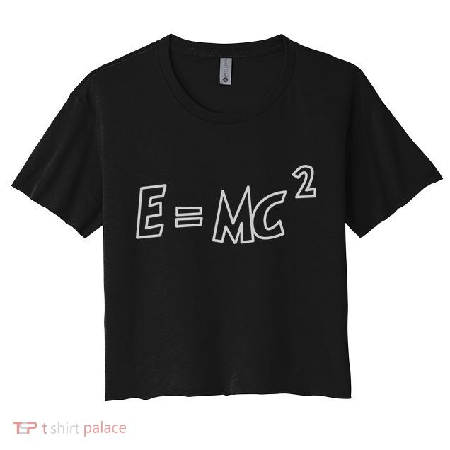 Albert Einstein E=MC2 Equation Crop Top