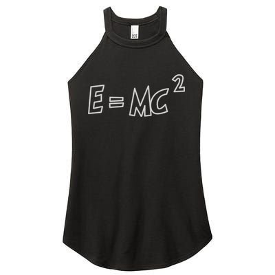 Albert Einstein E=MC2 Equation Women's Perfect Tri Rocker Tank