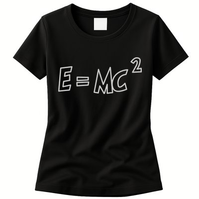 Albert Einstein E=MC2 Equation Womens T-Shirt