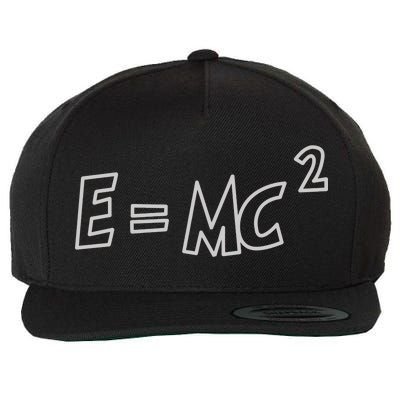 Albert Einstein E=MC2 Equation Wool Snapback Cap