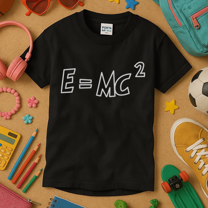 Albert Einstein E=MC2 Equation Kids T-Shirt