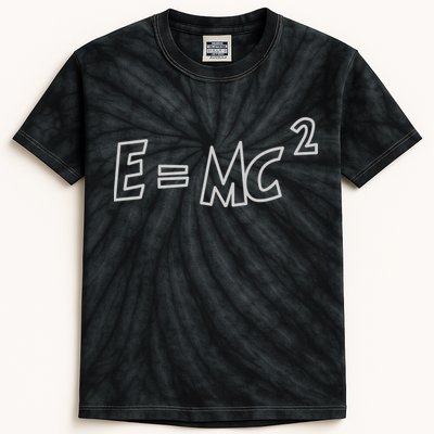 Albert Einstein E=MC2 Equation Kids Tie-Dye T-Shirt
