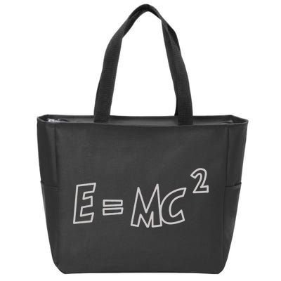 Albert Einstein E=MC2 Equation Zip Tote Bag