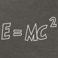 Albert Einstein E=MC2 Equation Cotton Canvas Backpack