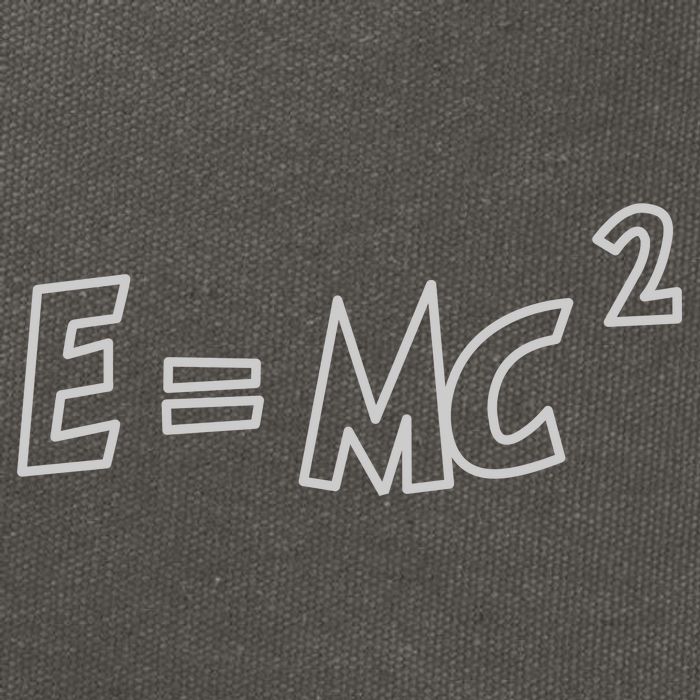 Albert Einstein E=MC2 Equation Cotton Canvas Backpack
