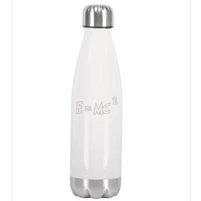 Albert Einstein E=MC2 Equation Stainless Steel Insulated Water Bottle