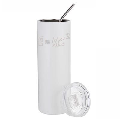 Albert Einstein E=MC2 Equation Stainless Steel Tumbler