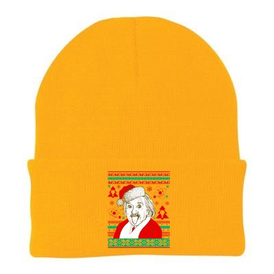 Albert Einstein Ugly Christmas Sweater Knit Cap Winter Beanie