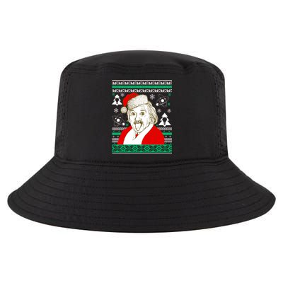 Albert Einstein Ugly Christmas Sweater Cool Comfort Performance Bucket Hat