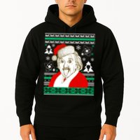 Albert Einstein Ugly Christmas Sweater Hoodie