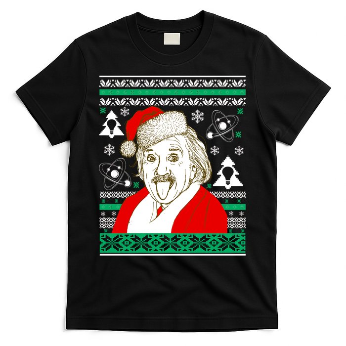 Albert Einstein Ugly Christmas Sweater T-Shirt