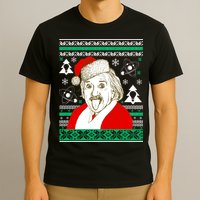 Albert Einstein Ugly Christmas Sweater T-Shirt