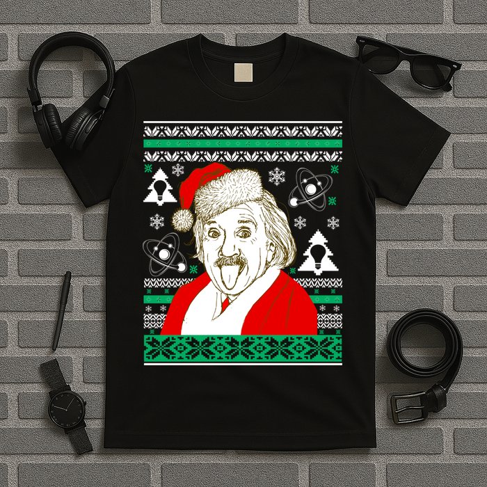 Albert Einstein Ugly Christmas Sweater T-Shirt