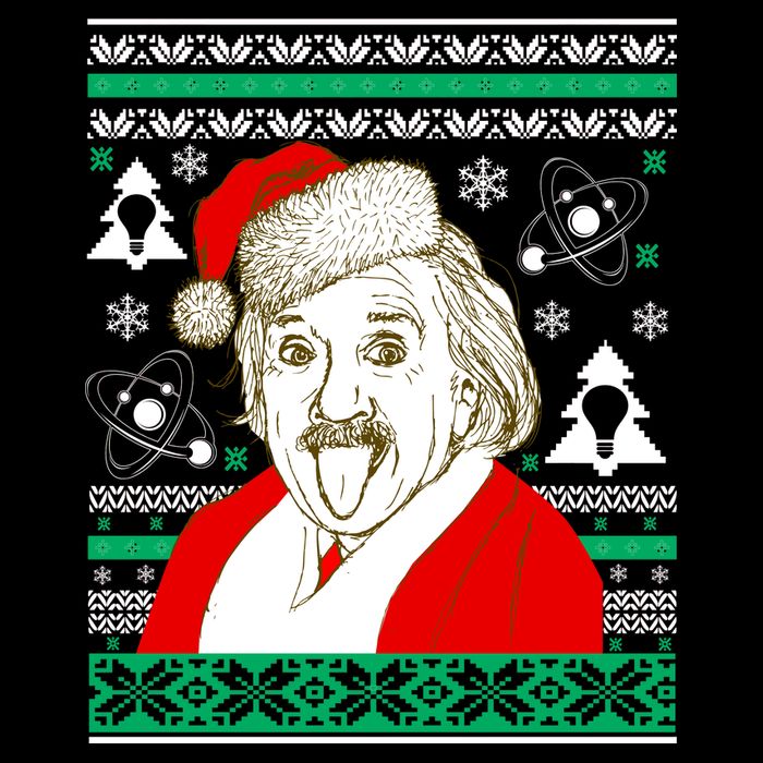 Albert Einstein Ugly Christmas Sweater T-Shirt