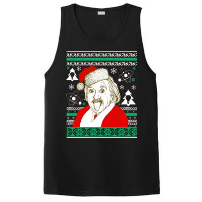 Albert Einstein Ugly Christmas Sweater PosiCharge Competitor Tank