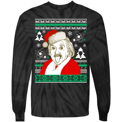 Albert Einstein Ugly Christmas Sweater Tie-Dye Long Sleeve Shirt