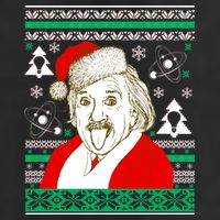 Albert Einstein Ugly Christmas Sweater Hat
