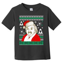 Albert Einstein Ugly Christmas Sweater Toddler T-Shirt