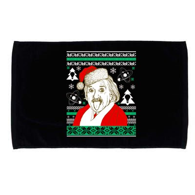 Albert Einstein Ugly Christmas Sweater Microfiber Hand Towel