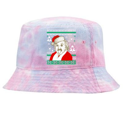 Albert Einstein Ugly Christmas Sweater Tie-Dyed Bucket Hat