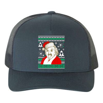 Albert Einstein Ugly Christmas Sweater Yupoong Adult 5-Panel Trucker Hat