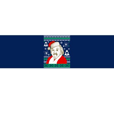 Albert Einstein Ugly Christmas Sweater Bumper Sticker