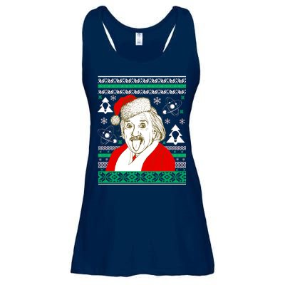 Albert Einstein Ugly Christmas Sweater Ladies Essential Flowy Tank