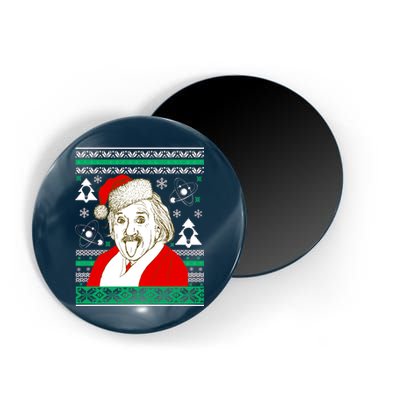 Albert Einstein Ugly Christmas Sweater Magnet