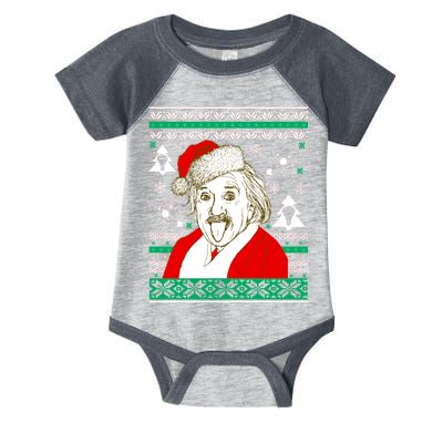 Albert Einstein Ugly Christmas Sweater Infant Baby Jersey Bodysuit