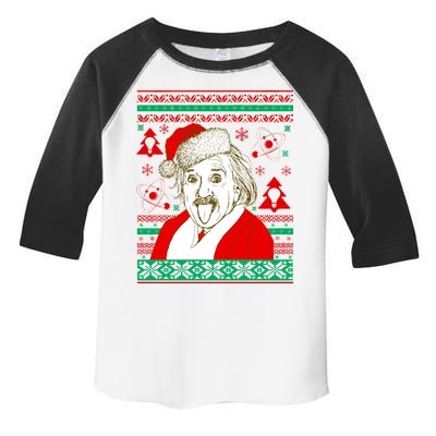 Albert Einstein Ugly Christmas Sweater Toddler Fine Jersey T-Shirt