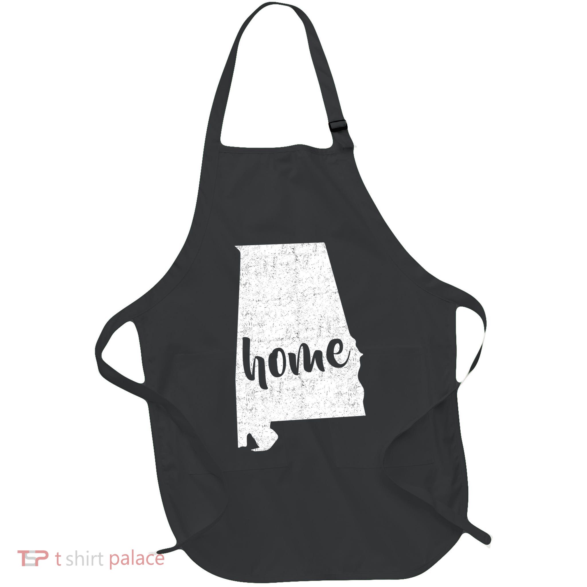 Alabama Home State Full-Length Apron With Pockets