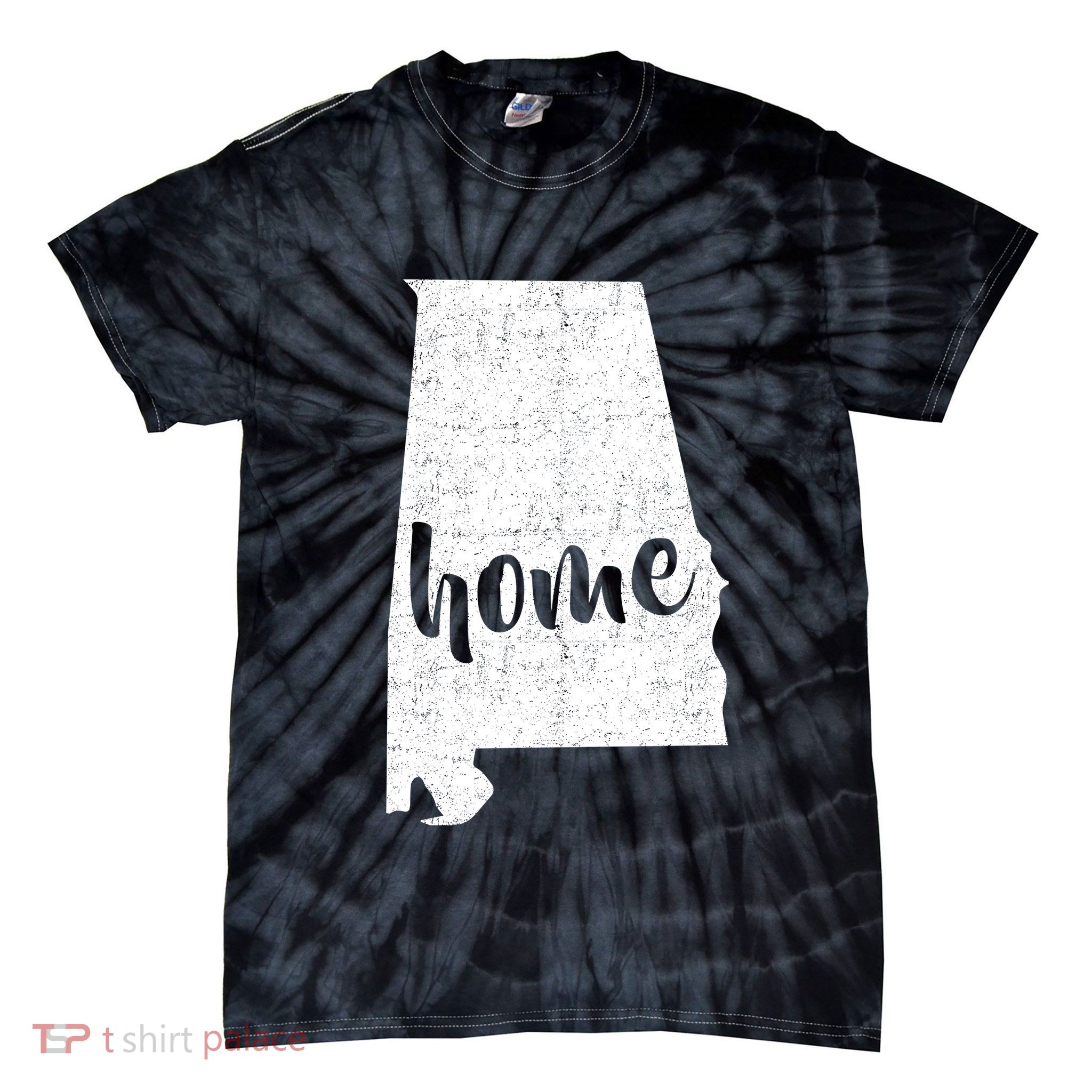 Alabama Home State Tie-Dye T-Shirt