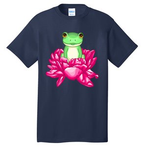 A Little Cute Frog In A Flower Tall T-Shirt