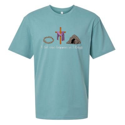 A Lot Can Happen In 3 Days Gift for a Christian Easter Day Sueded Cloud Jersey T-Shirt