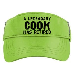 A Legendary Cook Retired Funny Retiret Cooking Chef Gift Meaningful Gift Adult Drive Performance Visor