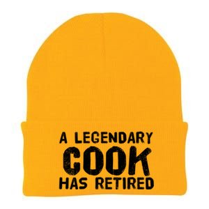 A Legendary Cook Retired Funny Retiret Cooking Chef Gift Meaningful Gift Knit Cap Winter Beanie