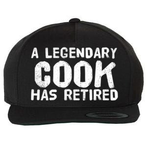 A Legendary Cook Retired Funny Retiret Cooking Chef Gift Meaningful Gift Wool Snapback Cap