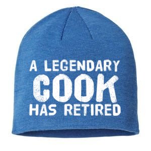 A Legendary Cook Retired Funny Retiret Cooking Chef Gift Meaningful Gift Sustainable Beanie