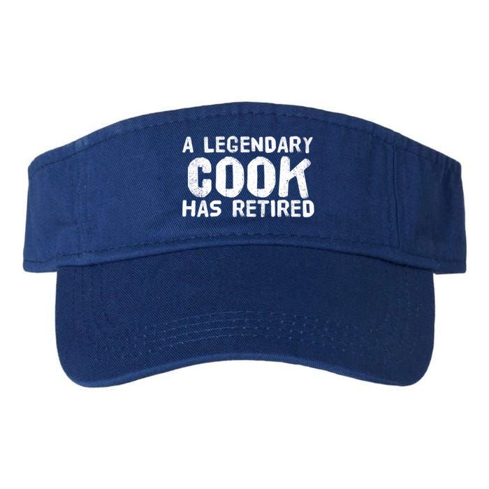 A Legendary Cook Retired Funny Retiret Cooking Chef Gift Meaningful Gift Valucap Bio-Washed Visor