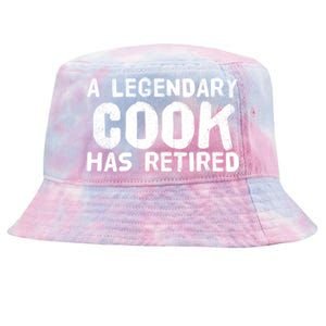 A Legendary Cook Retired Funny Retiret Cooking Chef Gift Meaningful Gift Tie-Dyed Bucket Hat