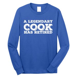 A Legendary Cook Retired Funny Retiret Cooking Chef Gift Long Sleeve Shirt