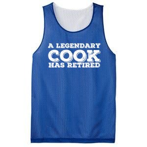 A Legendary Cook Retired Funny Retiret Cooking Chef Gift Mesh Reversible Basketball Jersey Tank