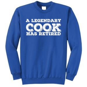 A Legendary Cook Retired Funny Retiret Cooking Chef Gift Tall Sweatshirt