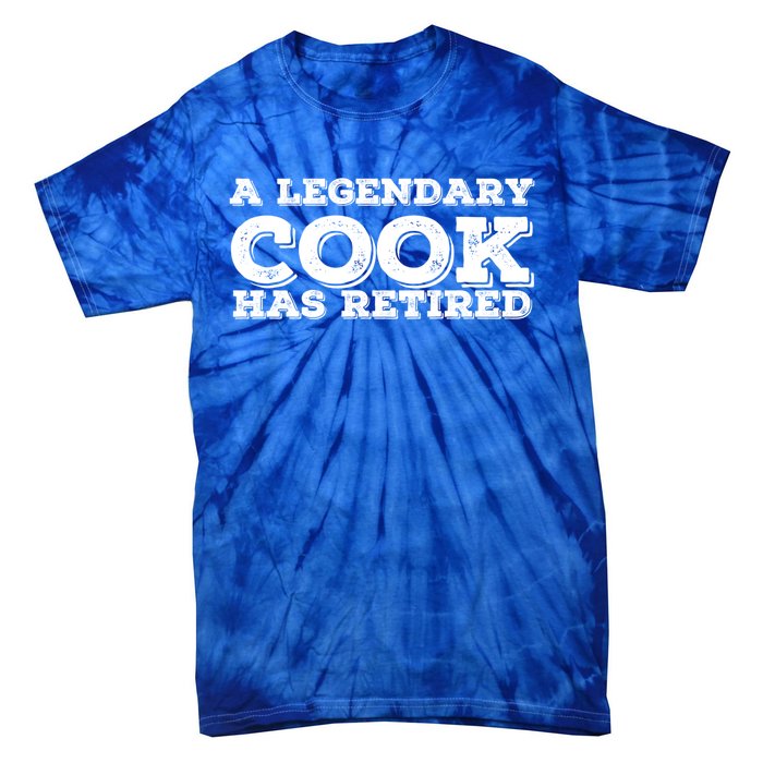 A Legendary Cook Retired Funny Retiret Cooking Chef Gift Tie-Dye T-Shirt