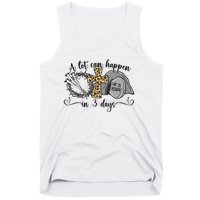 A Lot Can Happen In 3 Days Easter Day Jesus Cross Christian Tank Top