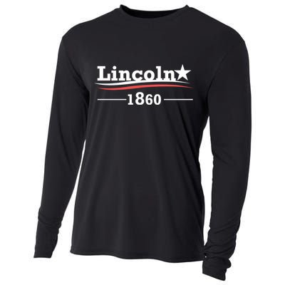 Abraham Lincoln Campaign Gift President Abe Funny Gift Cooling Performance Long Sleeve Crew